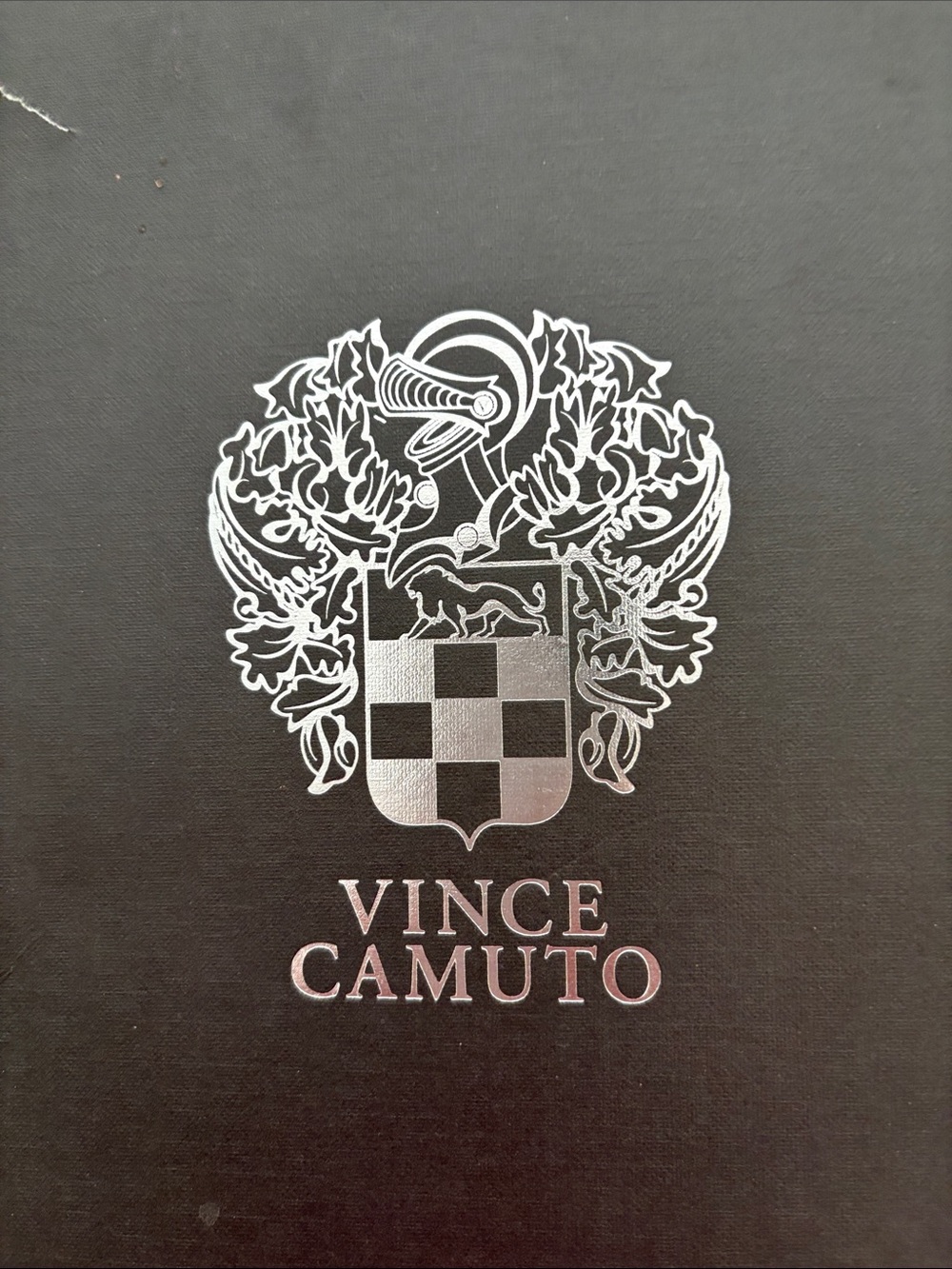Vince Camuto Black Logo Box Accent